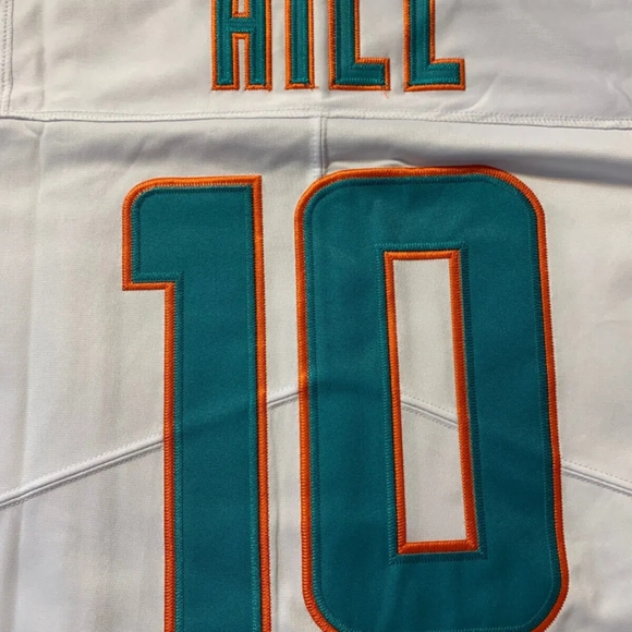 New w/Tags Tyree Hill Miami Dolphins Jersey Multiple Sizes - Picture 5 of 6
